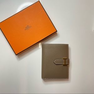 Authentic Hermes Bearn Wallet Epsom